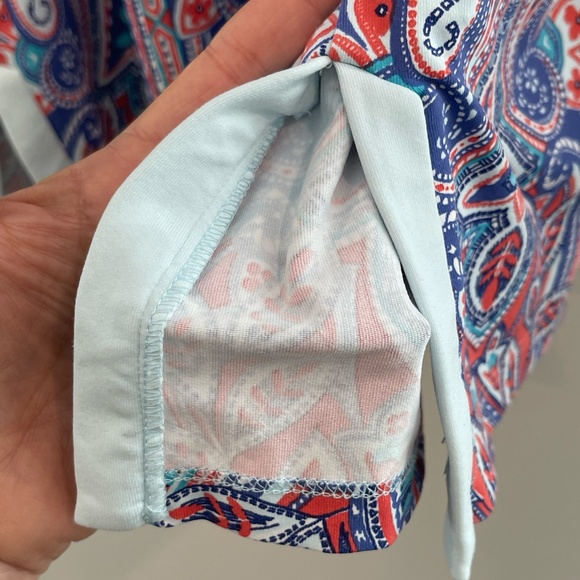 00008 J. McLaughlin Catalina Cloth Tunic Medium Paisley 3/4 Sleeve - Picture 10 of 13